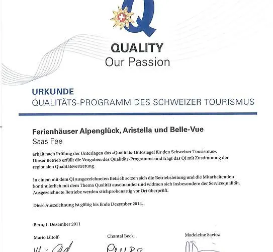 Haus Aristella * Saas-Fee